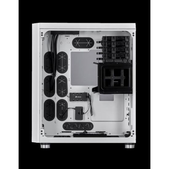 CORSAIR Boitier PC Crystal 680X - Cube Tour - Blanc - Fenetre en