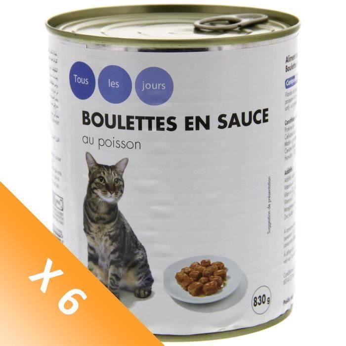 Lot De 6 Tous Les Jours Patee Au Poisson Chat 6 X 0 G Cdiscount Animalerie