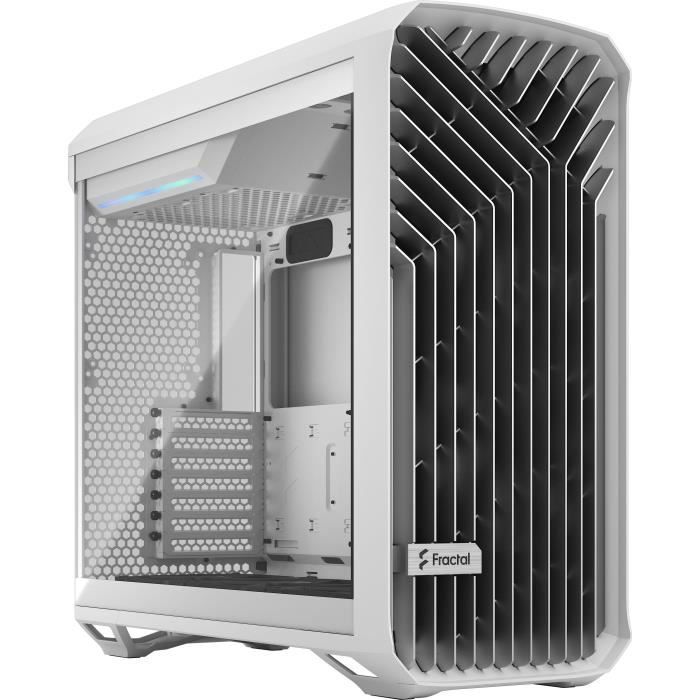 Boîtier PC - FRACTAL DESIGN - Torrent White TG Clear Tint - SSI-CEB - Air flow optimisé avec 5 ventilateurs inclus - (FD-C-TOR1A-03)
