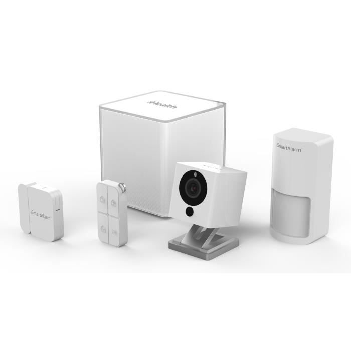 ISMARTALARM Essential Pack Alarme maison sans fil avec caméra de vidéosurveillance ISA2G