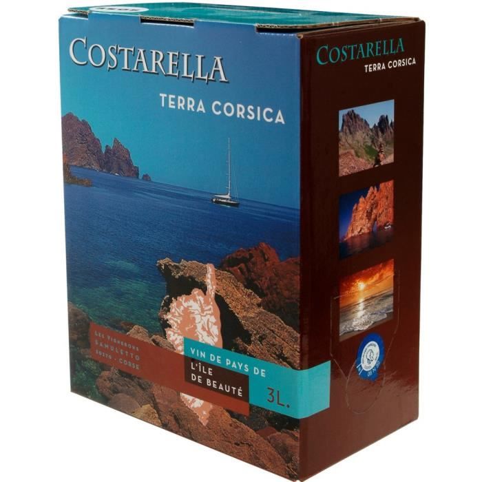 BIB 3L Costarella IGP Vins de Pays de l'Ile de Beauté vin rosé