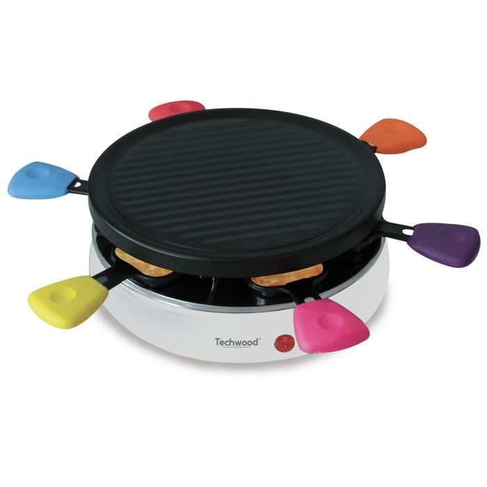 TECHWOOD TRA-60 Appareil à raclette 6 personnes - Blanc