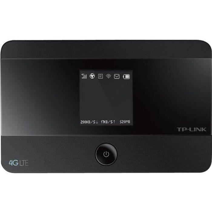 TP-Link Routeur Mobile 4G LTE Bi-Bande: 4G 150 Mbps, Wi-Fi de 300 Mbps Batterie 2000 mAh 1 Emplacement Carte SIM (M7350)