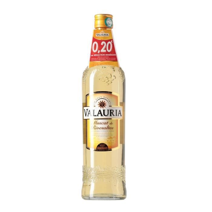 Muscat de Rivesaltes Valauria - Vin Doux Naturels - 15,5%vol - 75cl