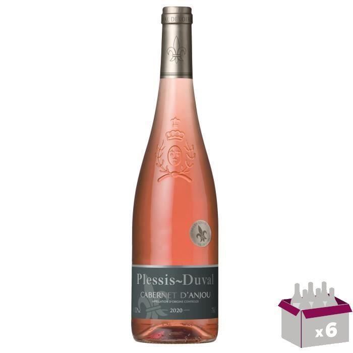 Plessis-Duval 2021 Cabernet d'Anjou - Vin rosé de Loire x6