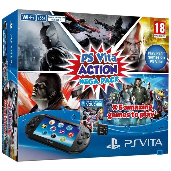 Pack PS Vita WiFi 2000 + MegaPack Action