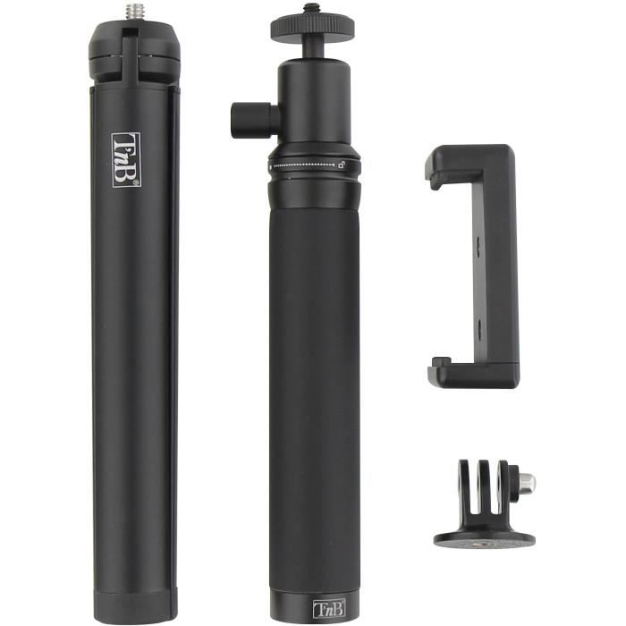 T'NB FTDCPACK Pack voyage perche selfie + trépied + adaptateur caméra sport + support smartphone