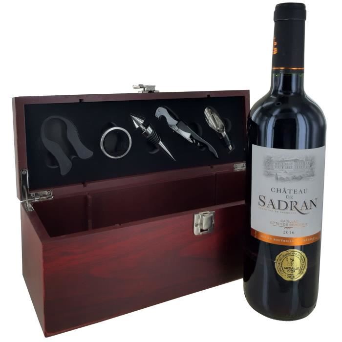 Coffret Oeunologie + 5 Elements - Château de Sadran 2016 Cadillac Côtes de Bordeaux