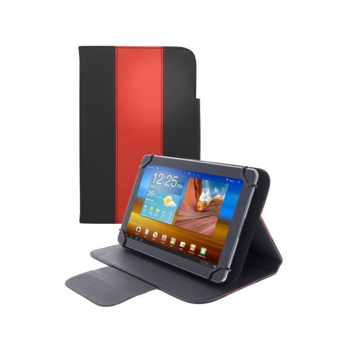 T'nB étui Magnetic 7- Noir/Rouge