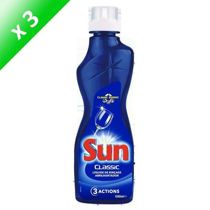 SUN Lessives Rinçages standard - 500 ml - Lot de 3