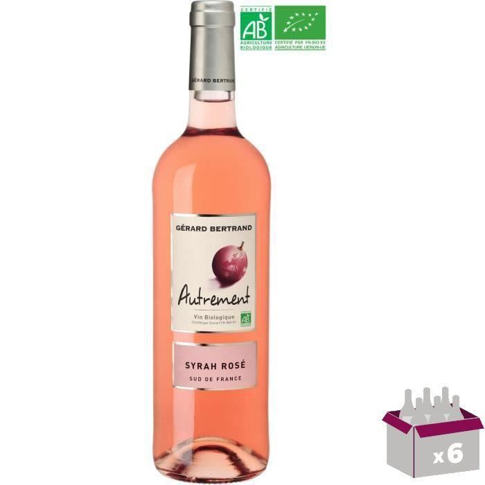 Gérard Bertrand Autrement Syrah Rosé IGP Pays d'Oc - Vin rosé du Languedoc-Roussillon - Bio x6