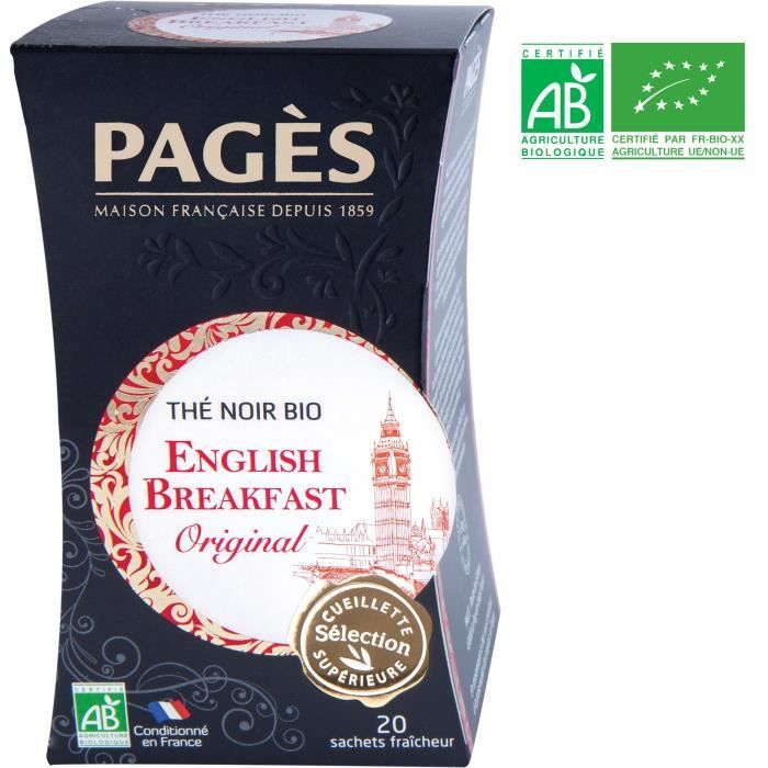 PAGES Thé Noir English Breakfast - Bio