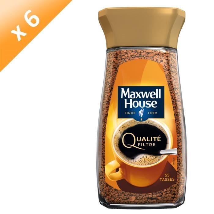 Lot de 6 - Maxwell House Café soluble - 100 g