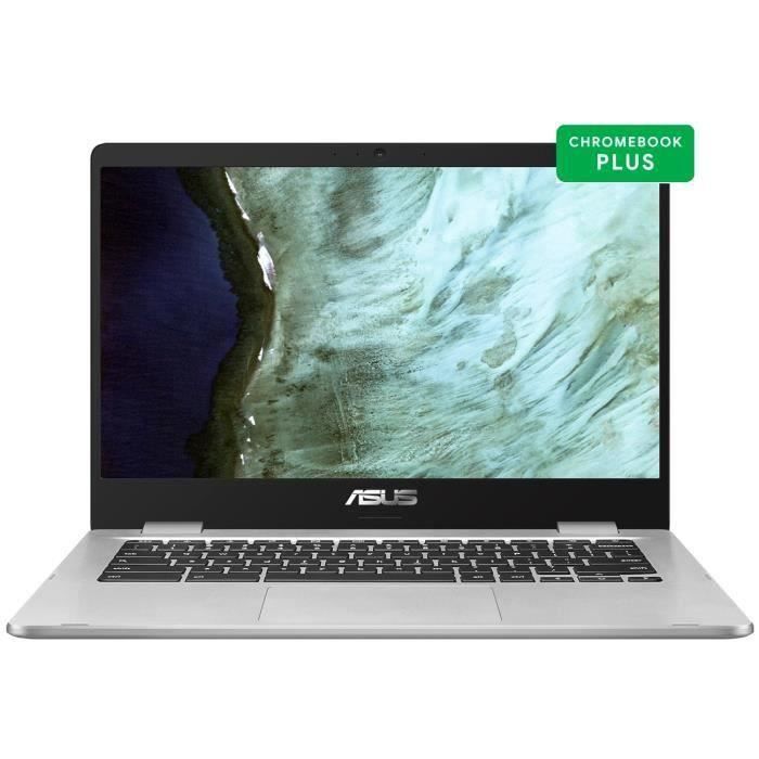 Ordinateur Portable Chromebook ASUS C423NA-BV0051 - 14- HD - Intel Celeron N3350 - RAM 4Go - Stockage 64Go - Chrome OS - AZERTY