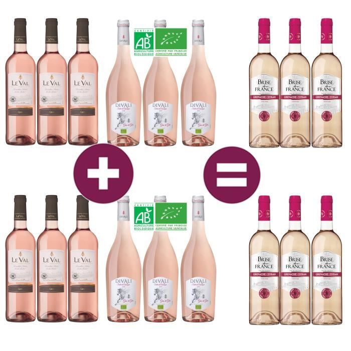 12 = 18 Vin rosé de Languedoc-Roussillon