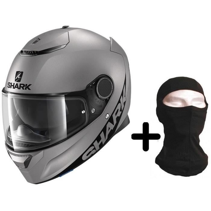 SHARK Casque intégral Spartan 1.2 + cagoule - Anthracite mat