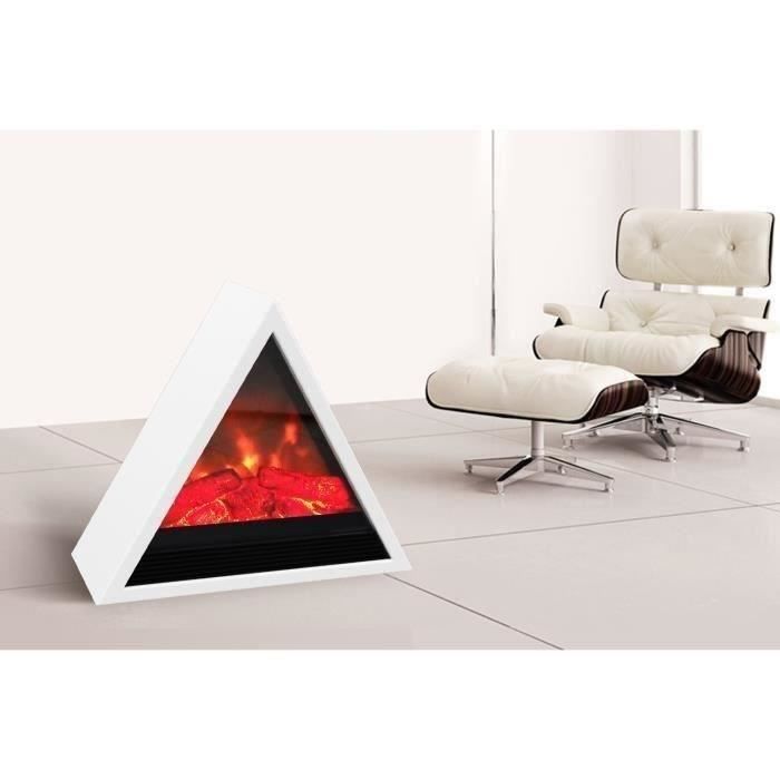 CARRERA Khéops 1800 watts Cheminée électrique pyramidale décorative et chauffage d'appoint