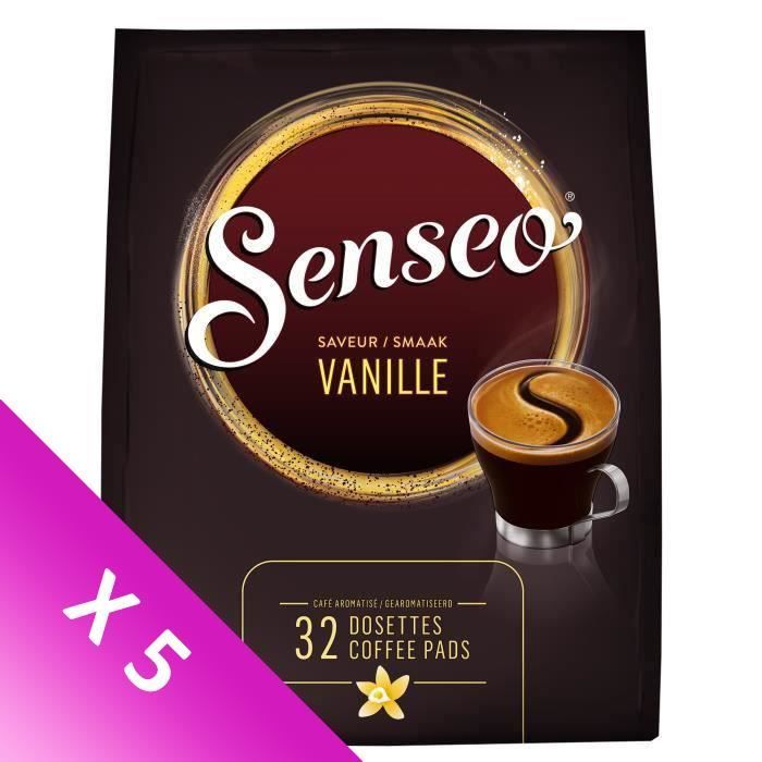 Lot de 5 - Café Dosettes Senseo Saveur Vanille x 32