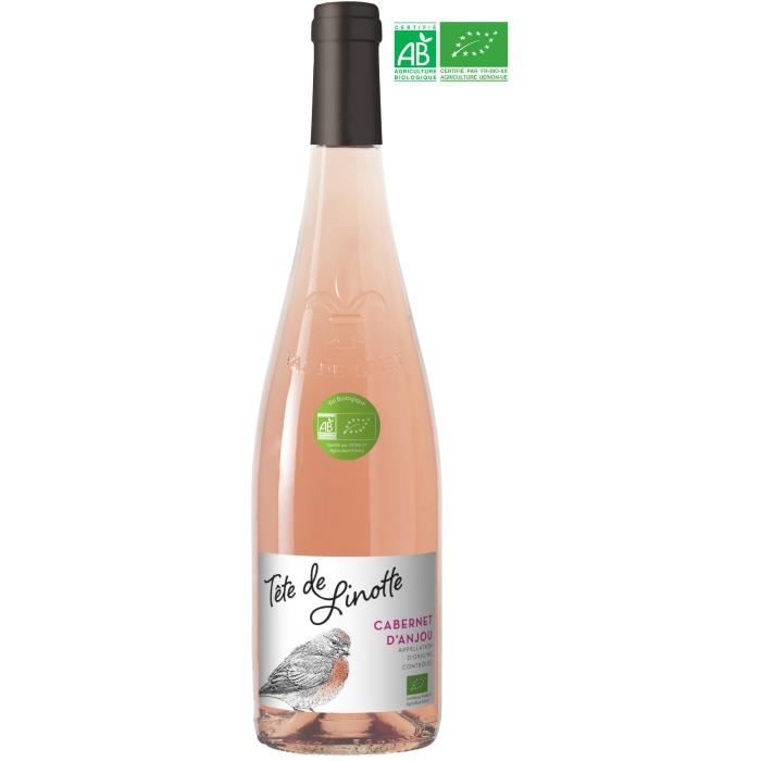 Tête de Linoette 2019 Cabernet d'Anjou - Vin rosé de la Val de Loire - Bio
