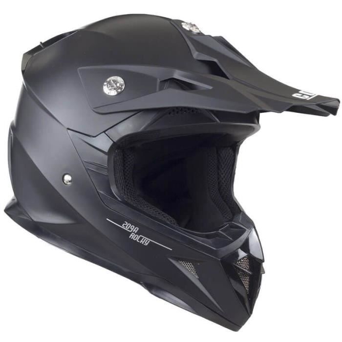 CGM Casque kid cross 209A Rocky - Enfant - Noir mat