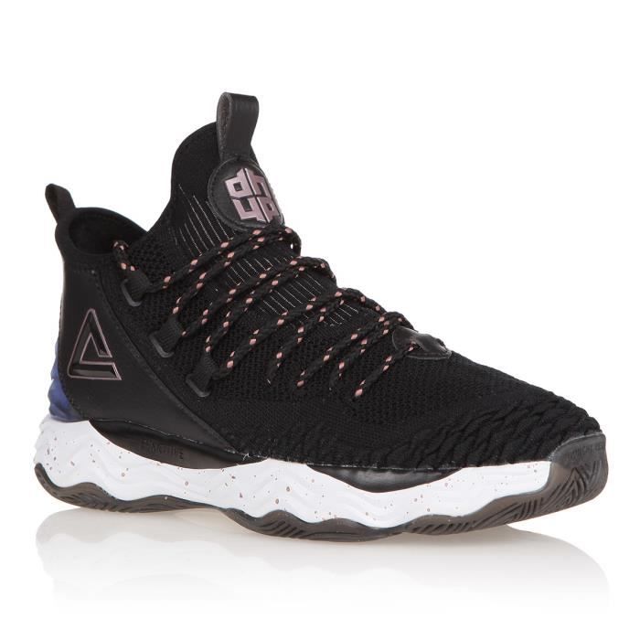 PEAK Chaussures de Basketball Dwight Howard 4 - Mixte - Noir