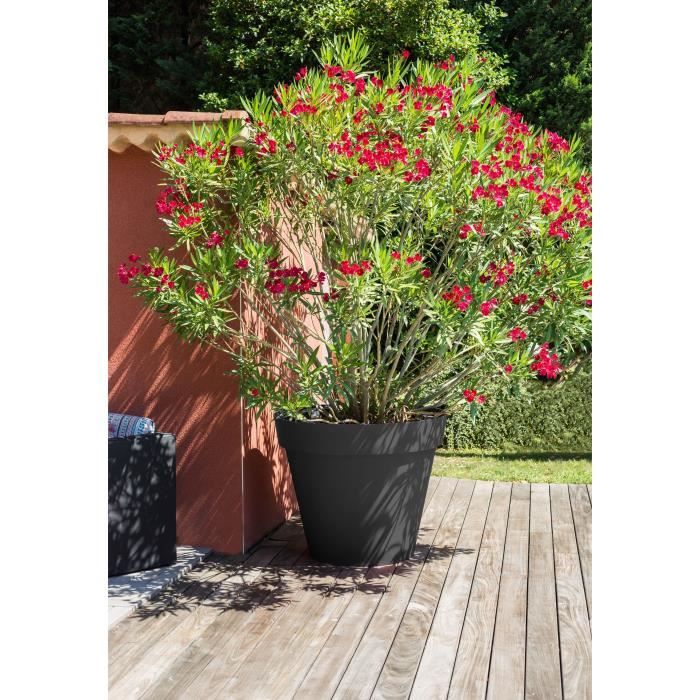 EDA PLASTIQUE Pot de fleurs Toscane - 356 L - Gris anthracite