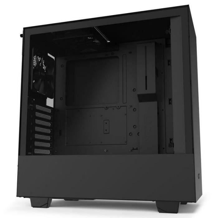 NZXT BOITIER PC H510 - USB 3.1 - Noir Mat - Verre trempé - Format ATX (CA-H510B-B1)