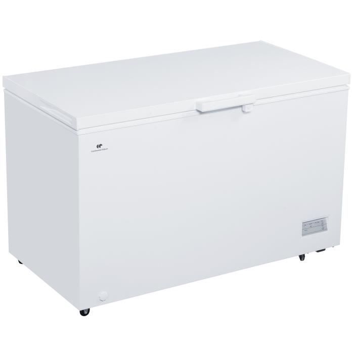CONTINENTAL EDISON - Congélateur coffre - 380L - Thermostat électronique - 1 panier - Blanc
