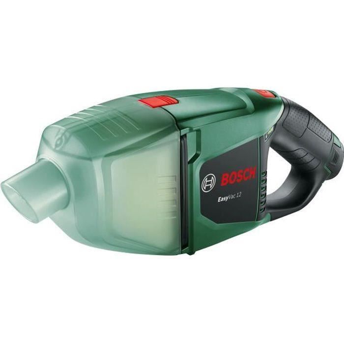 Aspirateur à Main Sans-fil Bosch - Easyvac 12 (livré Avec 1 Batterie, Chargeur Et Accessoires)