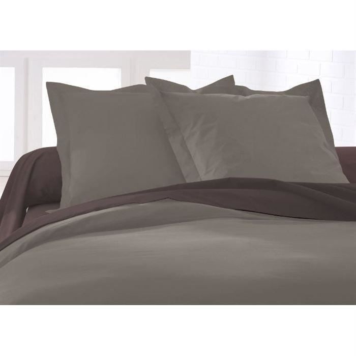 TODAY Lot de 2 taies d'oreiller 75x75 cm mastic