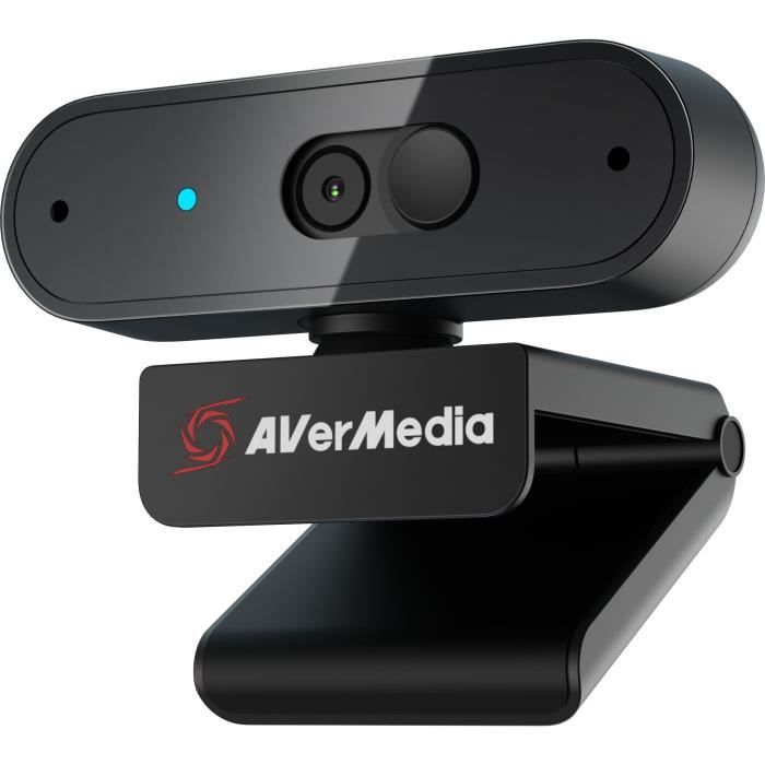 AVerMedia Webcam Full HD 1080p30 PW310P-Autofocus-Rotation … 360ø- Con‡ue pour Skype, Zoom, Google Meet, Microsoft Teams, OBS, etc.