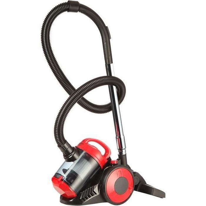 OCEANIC VC10RBAX2 Aspirateur tra?neau sans sac - 700W - 80dB - A - Rouge