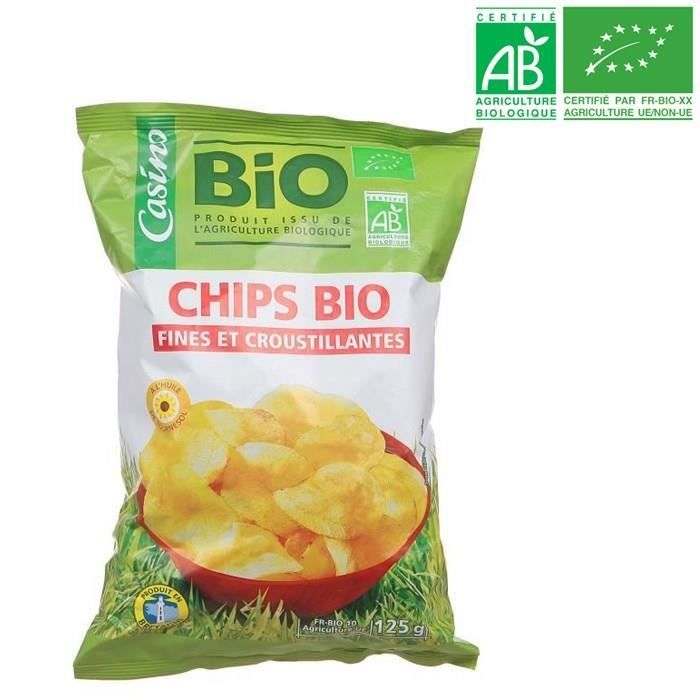 CASINO Chips Lisse Bio - 125 g