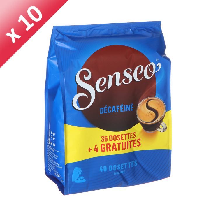 SENSEO Décaféiné 10x36 dosettes + 40 gratuites