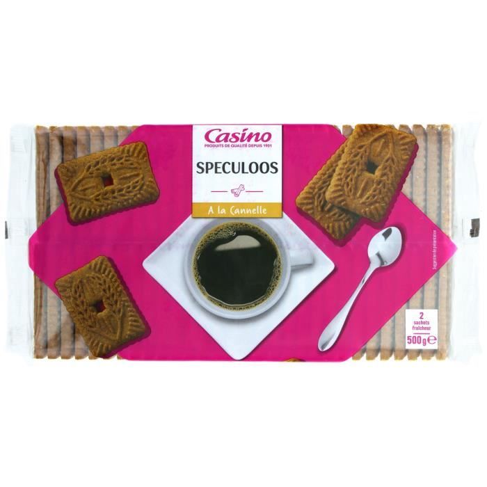 CASINO Speculoos à la canelle 2 x 250g