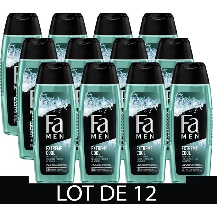 FA Gel Douche Homme Extreme Cool 2en1 - Lot de 12x 250 ml