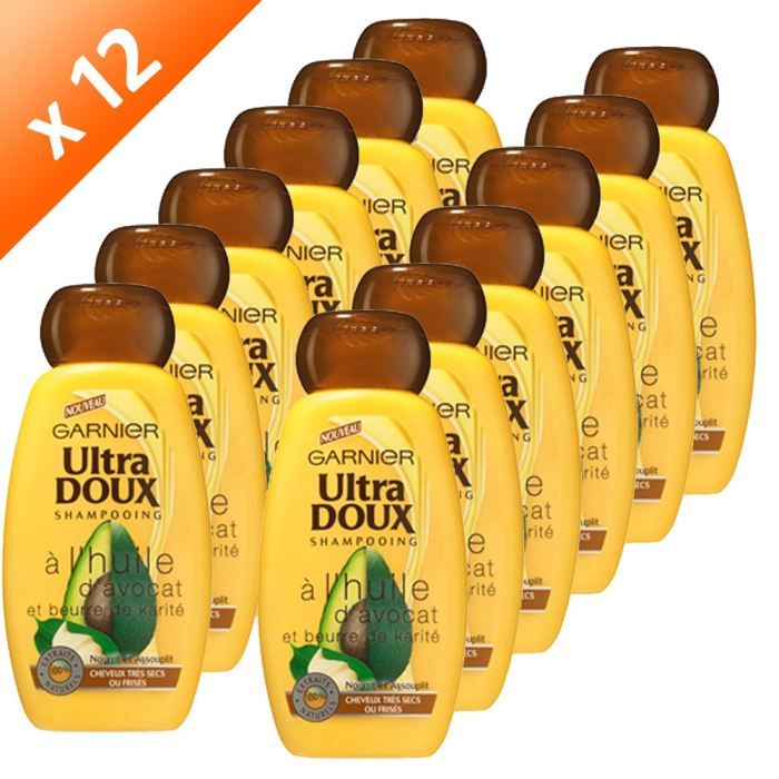 GARNIER Ultr.D Shampoing Avocat Karité 250ml (x12)