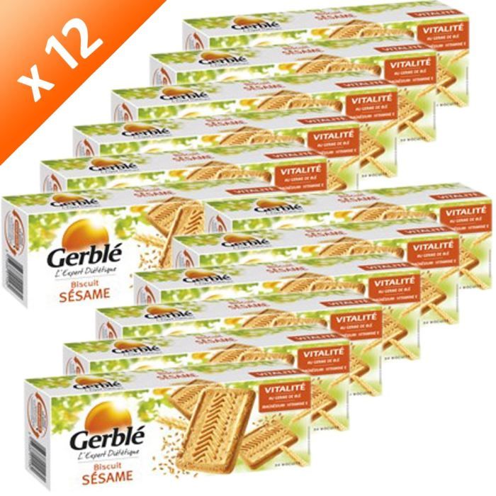 GERBLE Biscuit Sésame Gerblé 12x230g