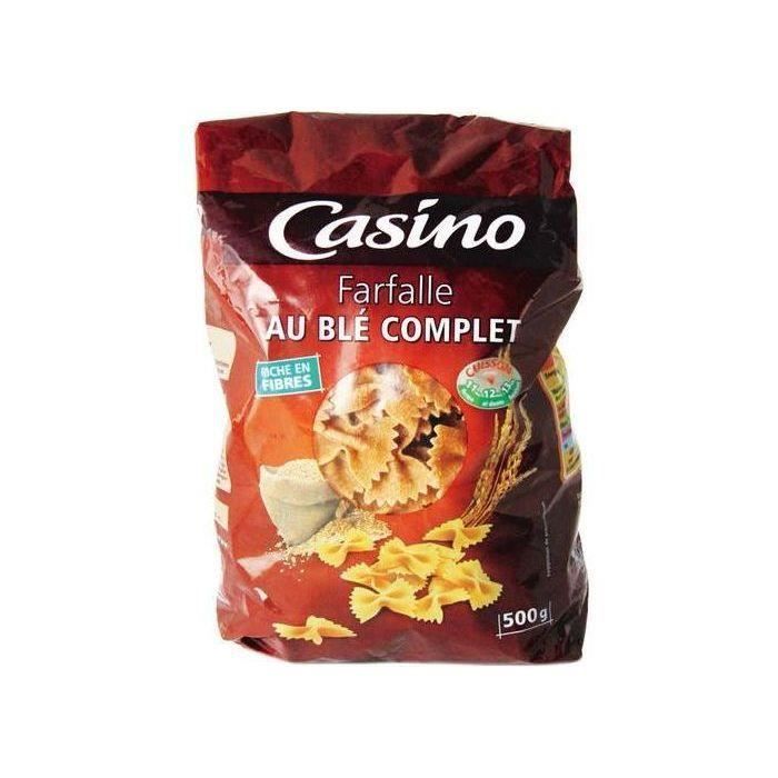 CASINO Farfalle au blé complet 500 g
