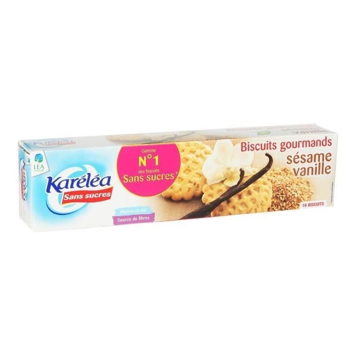 Karéléa Biscuits Sans Sucres Sésame Vanille 132g