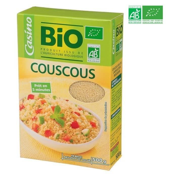 CASINO BIO Graines de couscous prêt en 5 mn 500g