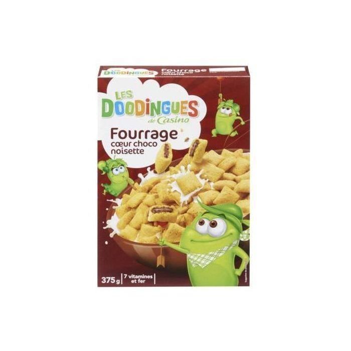LES DOODINGUES Fourrage coeur choco noisiette 375 g