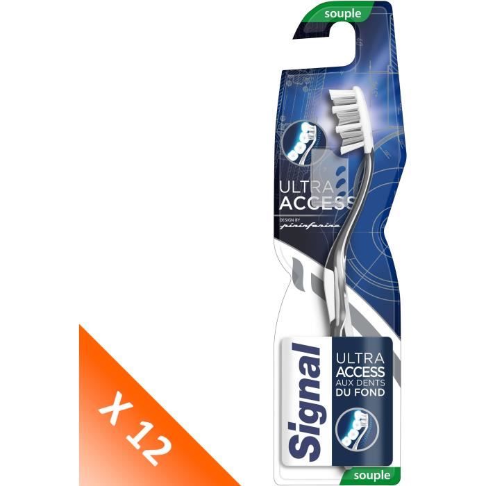 SIGNAL Lot de 12 Brosses à dents Manuelle Souple Ultra Access