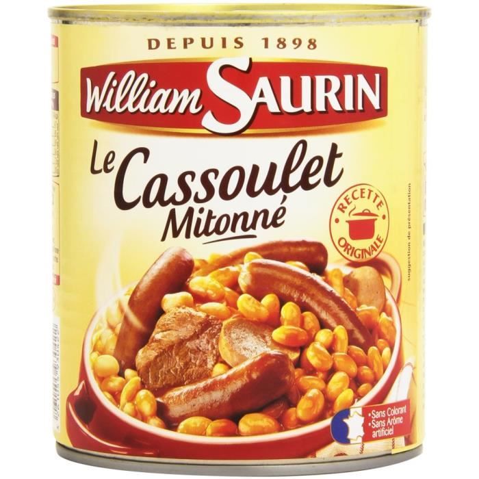 WILLIAM SAURIN Cassoulet mitonné 840g