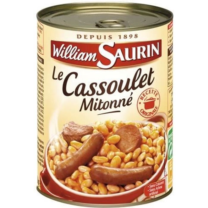 WILLIAM SAURIN Cassoulet mitonné 420g