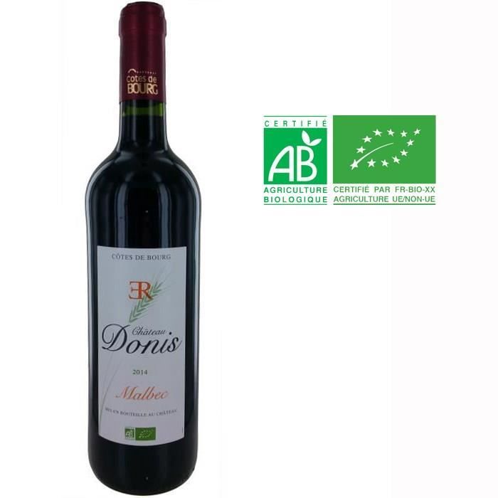 Château Donis 2014 Malbec Côtes de Bourg - Vin rouge de Bordeaux - Bio