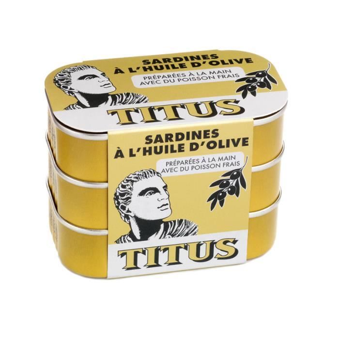 Sardines à l'huile d'olive Titus - 375g