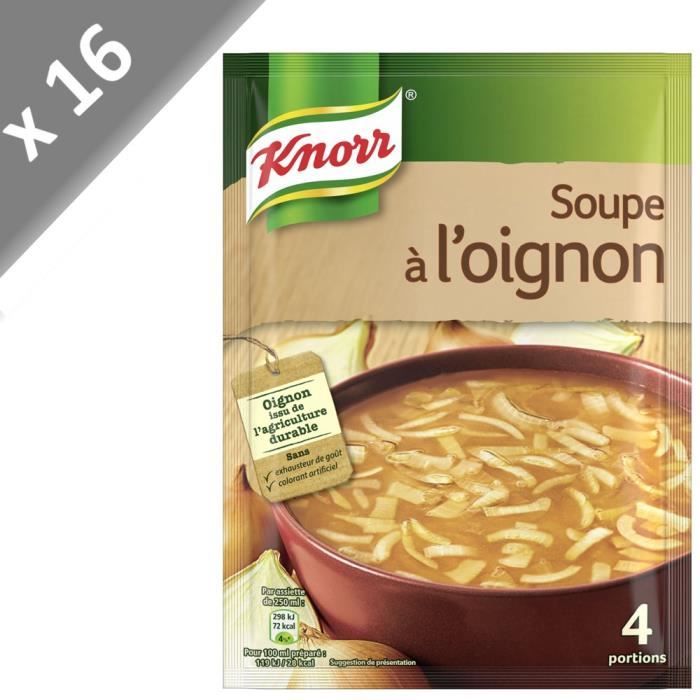 KNORR Soupe à l'Oignon - Lot de 16x 84 g
