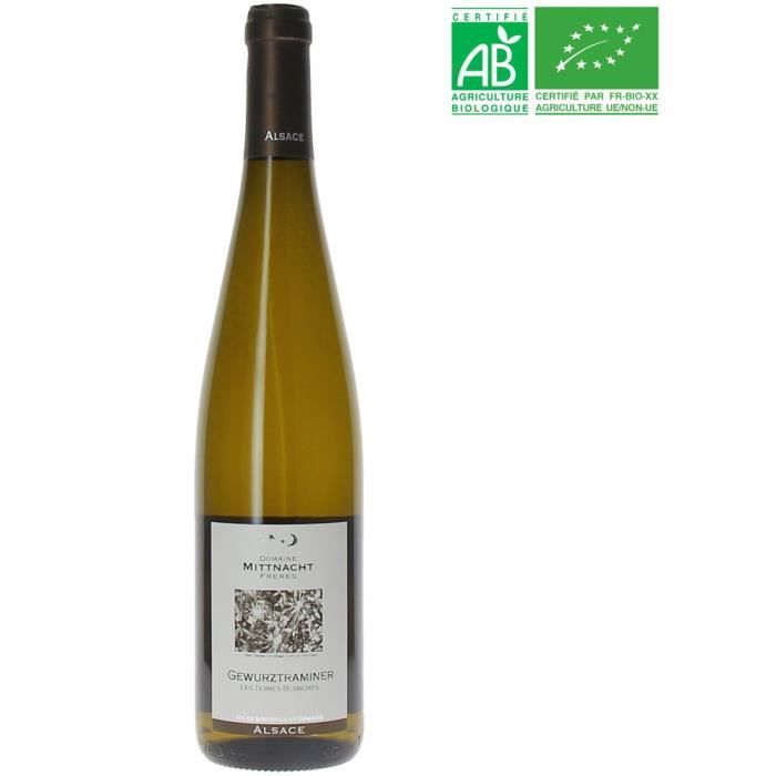 Domaine Mittnacht Les Terres Blanches 2017 Gewurztraminer - Vin blanc d'Alsace - Bio