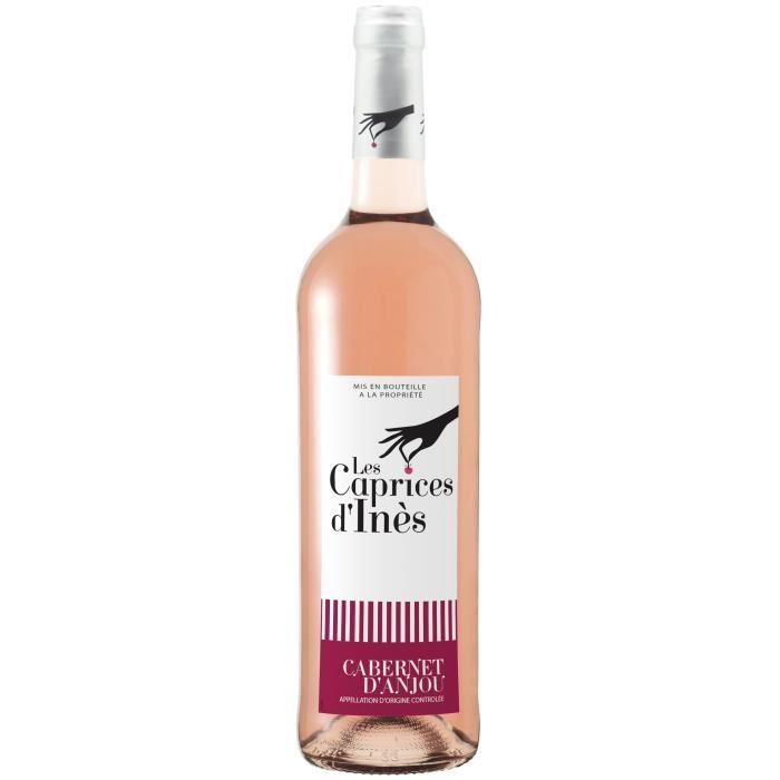 Les Caprices d'Inès 2019 Cabernet d'Anjou - Vin rosé de la Val de Loire